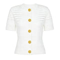 ZJYT Summer Cardigan for Women Knitted Tops Short Sleeve - View 5 | SAMAG