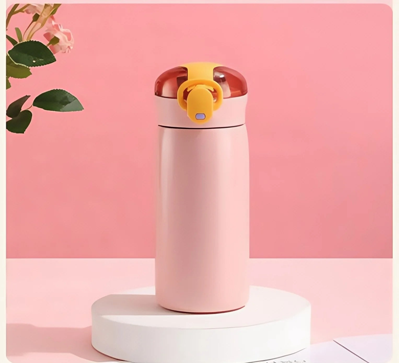 DIY 460ml Portable Kids Thermos Mug With Straw Stainless Steels Cartoon Vacuum Flasks Cute Thermal Water Bottle Customize logo