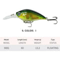 60mm 13.2g Crankbait Fishing Lures Floating Wobbler | SAMAG