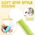 New Soft Q Tip Cat Self-Play Giant Swabs Shape Cotton Swab Shape Cat Durable Bite-Resistant Interactive Cat Indoor Cats