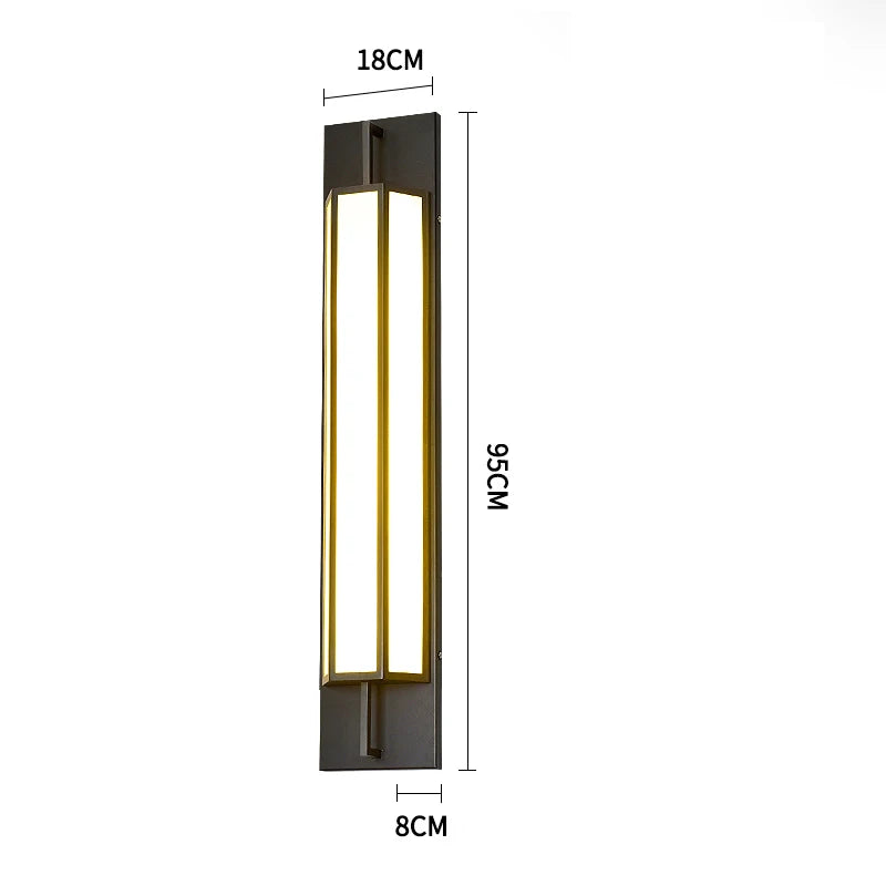 Waterproof Outdoor Wall Lamp LED Stailess steel Wall Lighting IP65 Garden Light Villa porch Sconce Light 110V 220V Sconce Lumina