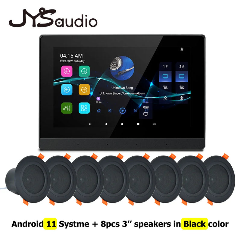 Smart Home Theater Sound Amplifier WiFi Bluetooth In-wall Android Music Panel Stereo Mini Ceiling Speaker Set Hotel Residential