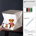 Portable LED Photo Studio Light Box Foldable Photography LED Photo Studio Tent USB Mini Light Box With 2/4/6 Color Backdrop