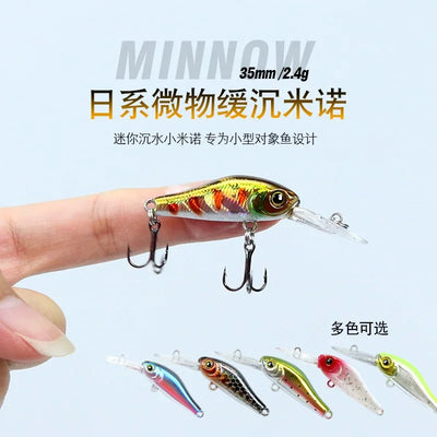3.5cm 2.4g Fishing Lure Quality Minnow 3D Eyes Plastic | SAMAG