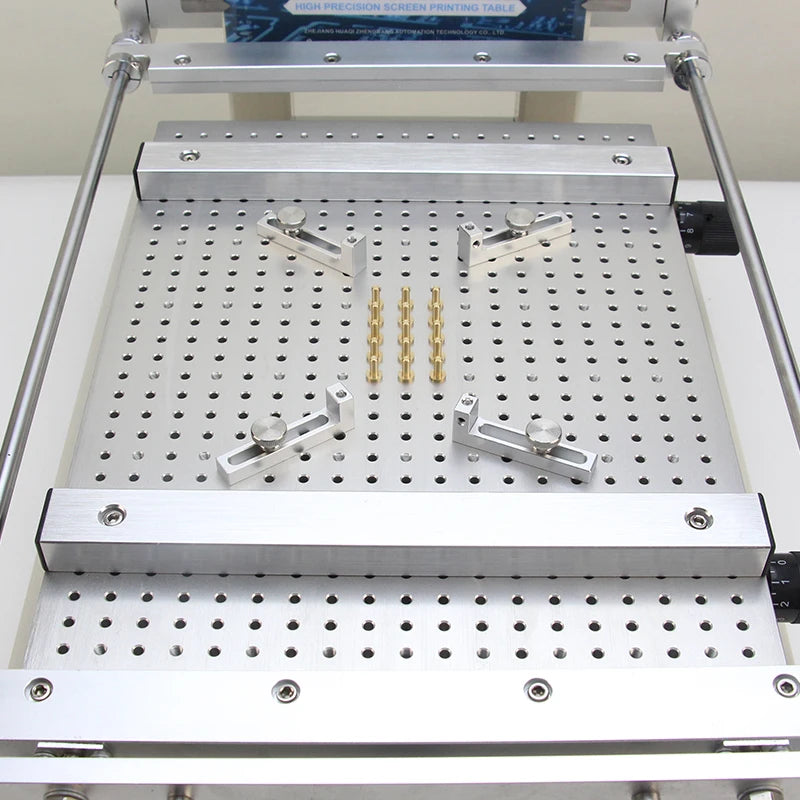 PTR-C300 Manual Frameless Solder Paste Printing Table Solder Paste Printer Platform for PCB SMT Assembly