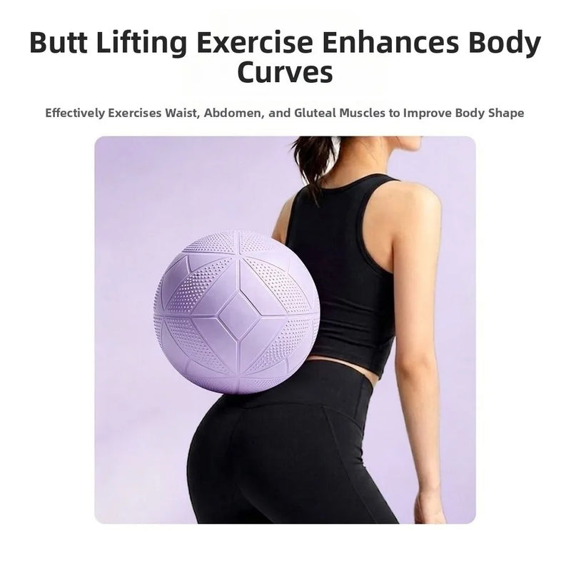 25 CM Abdominal Pressure Ball Anti Burst Slip Resistant Yoga Pilates Ball Inflatable Thickened Fitness Balance Ball