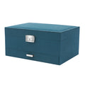 3-tier Jewelry Box Exquisite Storage Box, Flannel Jewelry Watches Display Case for Earrings, Necklaces, Bracelets 24x17x11c