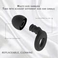 Quiet Ear Plugs for Noise Reduction – Super Soft, Reusable Hearing Protection for Sleep,Swim, Work 8 Ear Tips in XS/S/M/L