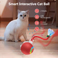 Interactive Cat Toy Ball Motion Activated Self Rotating Ball Fast Rolling Ball Anti-Depression Pet Toy for Indoor Cat Kitten