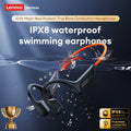 Lenovo S106 IPX8 Waterproof Bone Conduction Earphone Bluetooth 6.0 Headphone MP3 Built-in 32GB Memory Wireless Sport Headset Mic