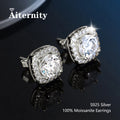 D VVS1 Moissanite Stud Earrings For Women Pass Diamond Tester Pen S925 Platinum Plating Moissanita With 2 Certificates