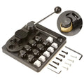Metal Ring Bending Machine for Jewelry Making Gold Silver Copper Round Forming Rolling Press Tool Kit for DIY Crafts