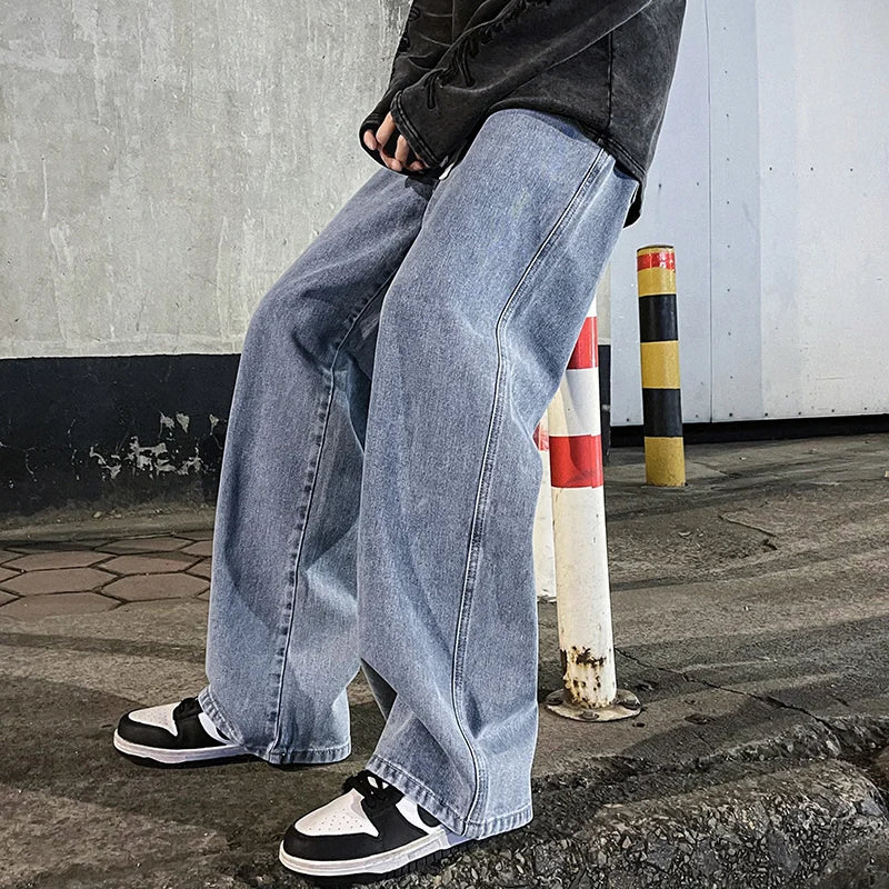 New Streetwear Loose Jeans Men Korean Style Fashion | SAMAG