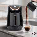 250ML Electric Turkish Greek Coffee Maker 600W Boiled Coffee Kettle Automatic Turkish/Greek Coffee Machine for Coffee Tea & Milk