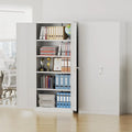Metal Storage Cabinet, Garage Cabinet with Doand Shelves Lockable Steel Multiunctional Cabi, White ile Cabior Home, Oice, Garage