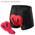 Raudax Unisex Shockproof Cycling Shorts Tight Bike Briefs Comfortable Bicycle Underwear with Sponge Cushioning for Men And Women