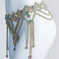 Sexy High End Belly Dance Waist Chain for Womens Handmade Rhinstone Diamond Accessories Female Ballroom Performance Jewelry Belt