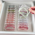 Crystal Wenwan Bracelet Desktop Storage Box Jewelry Necklace Dust-proof Desktop Organizing Box Display Shelf