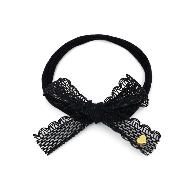 New Fashion Mesh lace edge Hair Accessories Lace Edge Hair Hoops Baby Bow Hair Accessories Hair Straps Girl Decoration