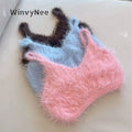 WinvyNee New Spring Women Knit Short Tank Top Solid | SAMAG