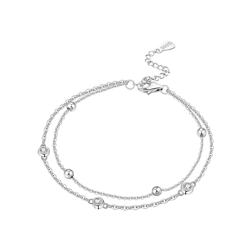 Original 925 Sterling Silver Zirconia Tennis Chain Bracelet for Women Adjustable Gold Color Hot Sale Ideal Birthday Party Gifts