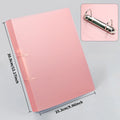 Heavy-Duty A4 Two-Ring filing binder - Holds 200 Sheets (100 Pages), Smooth-Running Rings，Durable Document Organizer