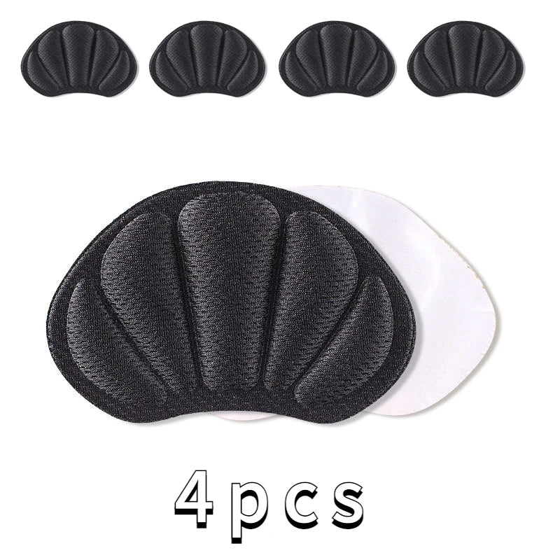4Pcs Sports Heel Sticker Insoles for Running Shoes Size Reducer Filler Liner Protector Heel Pain Relief Self-adhesive Cushion