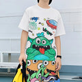 Boys Summer Outfit Monster Print Short Sleeve T-Shirt | SAMAG