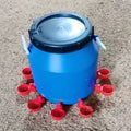 Anti Pollution Self-cleaning Automatic Poultry Water Dispenser Portable Poultry Feeding Feeding Supplies for Chick Duck Goose