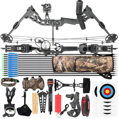 Compound Bow Set 20 - 70lbs Adjustable Hunting Shooting | SAMAG