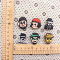 Single Sale 1PCS PVC Cute Cartoon Shoe Charms Man Woman Breaking Bad Garden Shoes Ornaments Slipper Accessories Holiday Present
