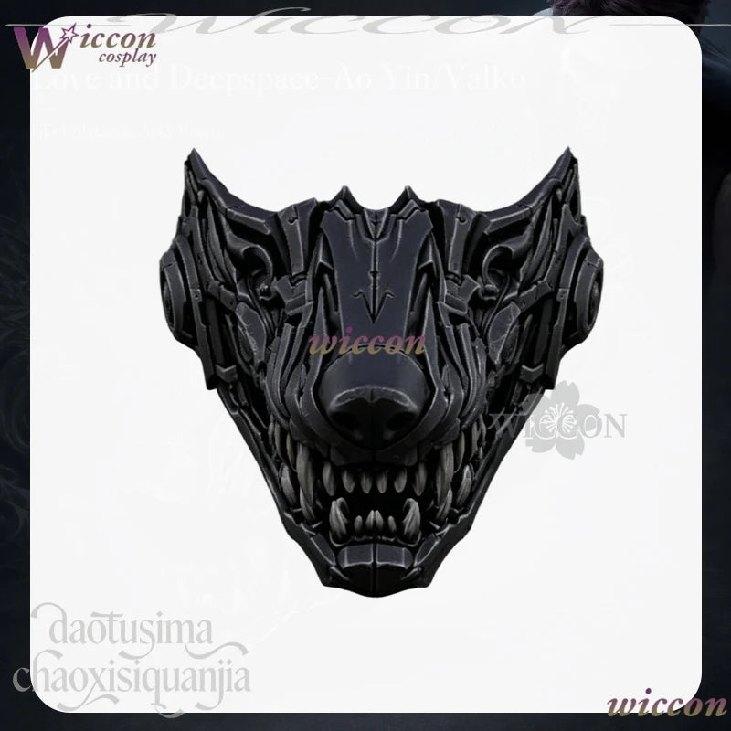 Love and Deepspace New Role Valko Cosplay Wig Heat Resistant Synthetic Hair Anime Wig with 3DMask Halloween Carnival Party