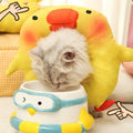 Adjustable Cat Elizabethan Collar Cartoon Comfortable Pet Protective Cone Collar Soft Lightweight Anti-licking Collar