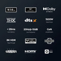 ULTIMEA Skywave X100 9.1.6CH Dolby Atmos&DTS:X Soundbar, 1500W Home Theater with 10'' Wireless Subwoofer, 8K HDR Pass-Through