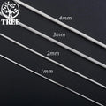 18K Gold Snake Chains Necklace 925 Sterling Silver Men's 1mm 2mm 3mm Chains Jewelry For Women Long Chains Accessories Gifts