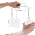No Drilling Metal Wine Glass Holder - Stemware Rack for Under Cabinet Storage Kitchen Organization - View 4 | SAMAG