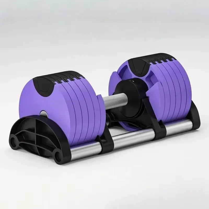 Heavy Duty Commercial Adjustable Electroplated Dumbbell | SAMAG