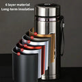 Thermos Sus304 Tea Water Bottle 500ML-1Liter Stainless Steel Vacuum Flask Portable Cups Bottle with LED Temperature Display
