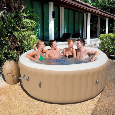 Brown Inflatable Bath with Machine for Hot SPA | SAMAG