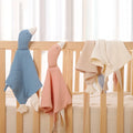 Baby Security Blanket Soft Cotton Muslin Comforter for Newborn Infant Sleeping Snuggle Toy Stuffed Animal Soothe Appease Towel
