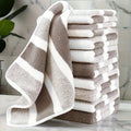 10-Piece Multi-purpose Square Towels, 30×30cm. Soft & skin-friendly, quick-drying and water-absorbent, with hangable design.