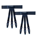 Hot Sell Classic Black Men Shirt Stays Belt With Non-slip Locking Clips Keep Shirt Tucked Leg Thigh Suspender Business Accessory