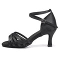 Women Dance Shoes For Girls Ladies Latin Ballroom Dance Shoes Satin Professional Salsa Tango Party Dancing Shoes Training Shoes