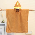 Comfortable Cartoon Baby Bath Towel Quick-Drying with Hat Cartoon Cloak Towel Absorbent Coral Velvet Hooded Bathrobe Children