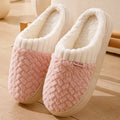 Faux Rabbit Fur Slippers for Women & Men - Plush Winter House Shoes with Thick Sole, Cloud Comfort Couple Slides for Indoor Home