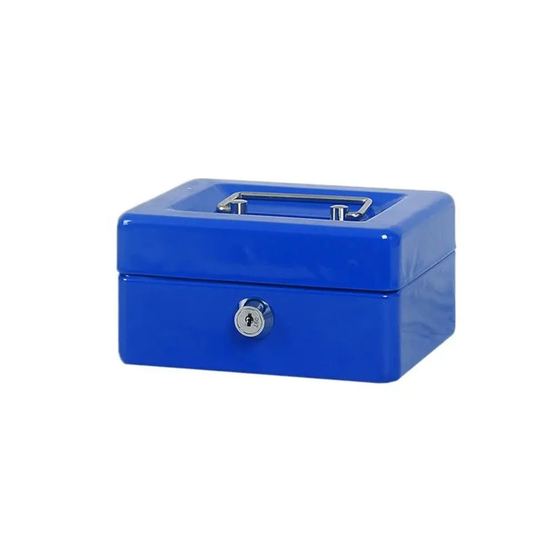 Small/Large Locking Cash Box Double Layer Safe Metal Money with Tray Cover Key Lock/ Password Saving - View 8 | SAMAG