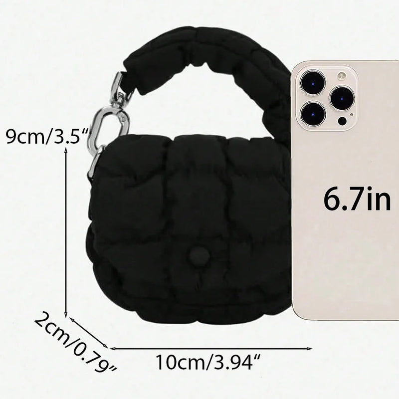 Mini Bag Edgy Mini Waist Pack Cute Clutch Purse Decorative Pendant Coin Purse Lipstick Bag Headphone Bag Women Accessories