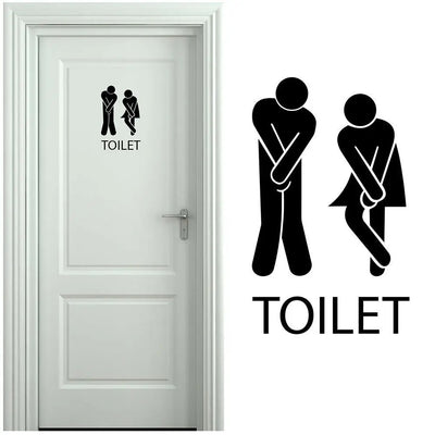 Creative Funny Toilet Wall/Door Stickers Bathroom | SAMAG