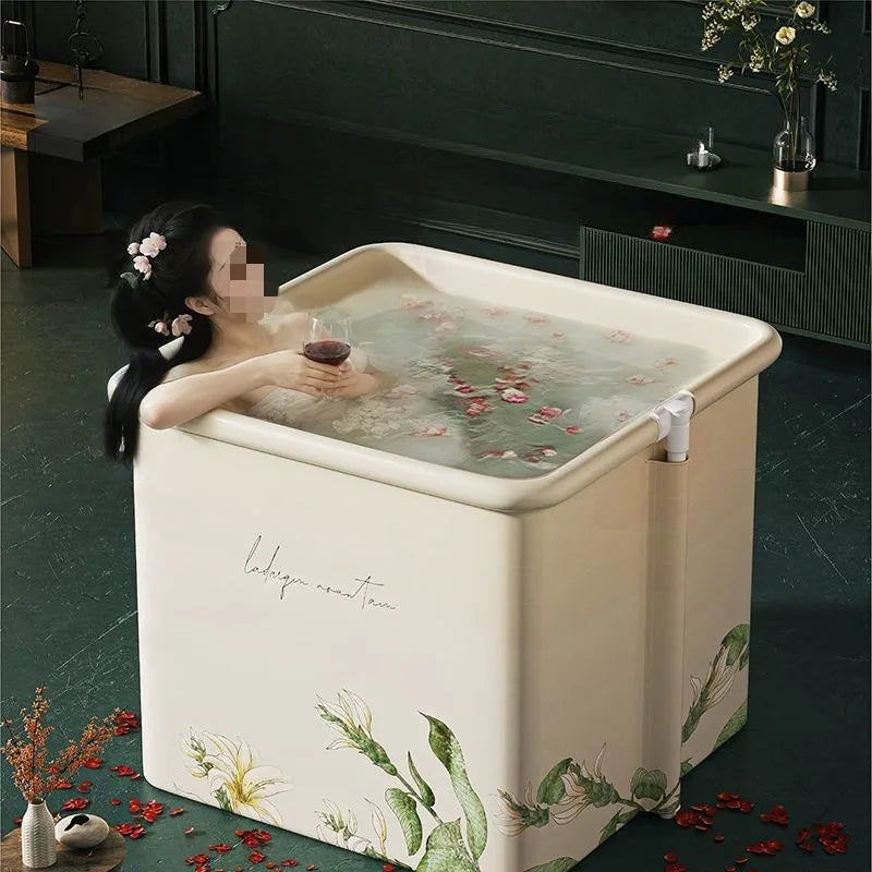 Prop Adults Bathtub Organizer Toys Groundsheet Tempreture Bathtub Edge Barrier Household Wanna Skladana Dla Doroslych Furnitures