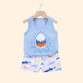 Children Clothing Vest Suit Sets Summer Cotton T - Shirts - View 5 | SAMAG